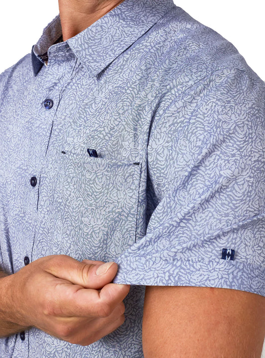 Rhodes Short Sleeve Shirt (Blue)