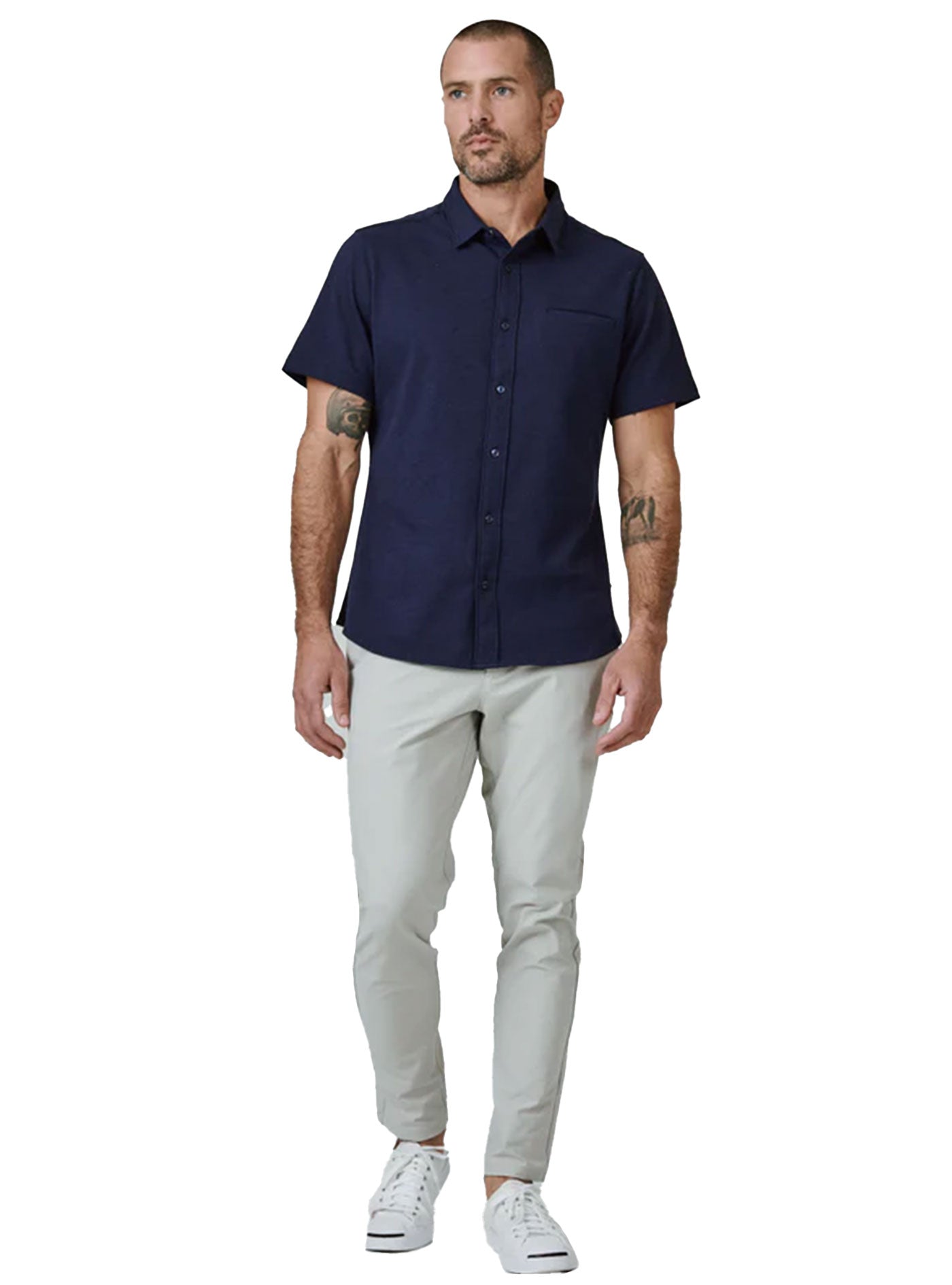 Seville Short Sleeve Shirt (Navy)