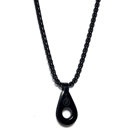 Box Chain Necklace With Pulley (Black) | Seaknots Bracelets